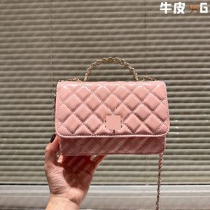 Avondtas roze portemonnee modezakken top lederen crossbody tassen hoogwaardige schoudertassen koehide ijzer hand rijkdom tas lady handtassen luxe mini -koppeling tas top handgreep