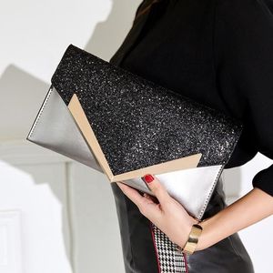 Avondtassen 2021 Fancy Crystal Rhinestone Clutch Bag Voor Formeel Feest Vrouwen Lederen Envelop Handtassen Bruiloft Gala Satchel Purse291g