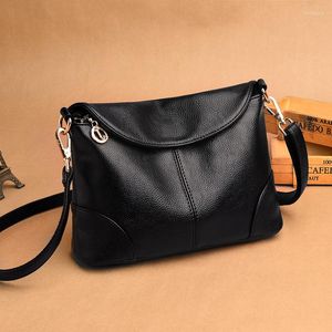 Evening Bags 2022 Women's Fashion Messenger Single Shoulder Bag Middle-aged Ladies Soft Pu Leather Crossbody