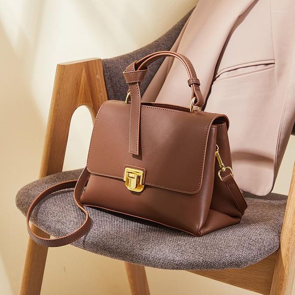 Bolsos de noche 2023, bolso de cuero para mujer de otoño e invierno, bandolera de hombro, bolso de mano de gran capacidad que combina con todo