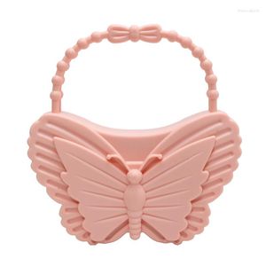 Borse da sera 2023 Borsa a farfalla color caramella Trendy PVC Jelly Mini Fashion For Ladies Girls Shoulder Crossbody Women