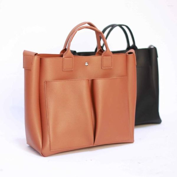 Bolsos de noche 2023 marcas famosas bolso de hombro para mujer laptop de cuero de pubs simples bolsos de bolsas casuales big vintage damas cruzbody