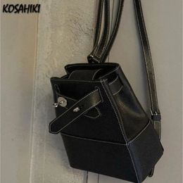 Bolsas de noche 2023 Moda All Match Streetwear Mochilas escolares Vintage Mujeres Casual Trendy Hombro Coreano Ins Y2K Mochilas estéticas 231216