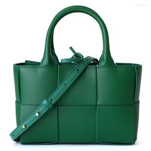 Bolsas de noche 2023 Mujeres de cuero genuina pequeñas Totas casuales Damas Hombras suaves Soft de alta calidad Bolsa de mensajero femenino 10 colores