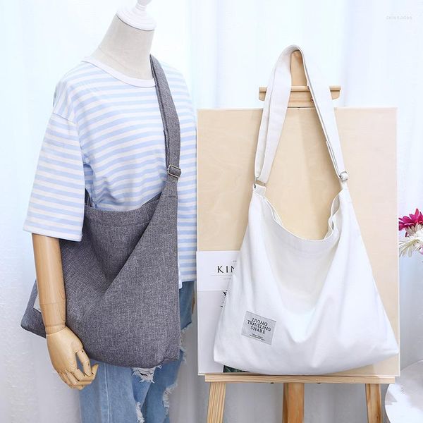 Bolsos de noche 2023 coreanos informales de gran capacidad de pana de compras de moda bolso de lona Simple Retro bolsos individuales bolsos de hombro Sacos