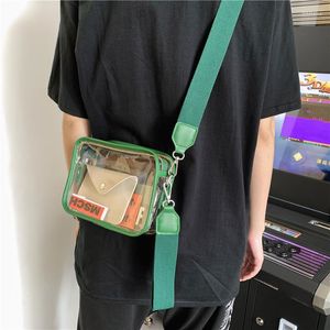 Avondtassen 2023 zomer heldere vrouwen pvc transparante crossbody tas vrouwelijke jelly handtassen en portemonnees kleine vierkante schouderbolsos