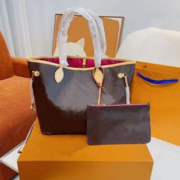 Avondtassen 2023designer luxe boodschappentas 2 stuks set handtas met portemonnee leer mode nieuwe vrouwen Luxe handtassen A084