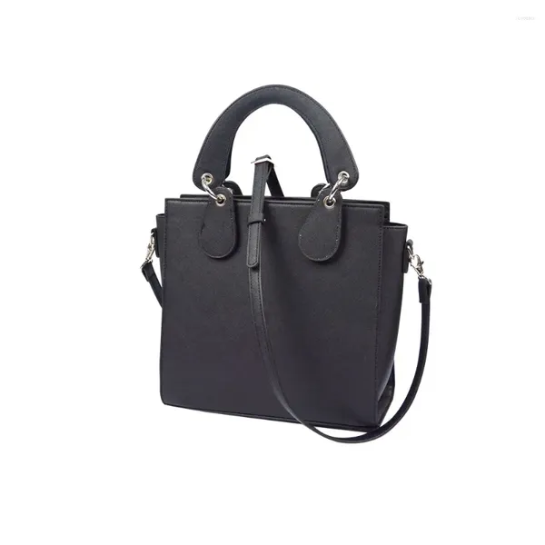 Sacs de soirée 2024 Casual Cuir Double Goutte Courbe Bague Poignée Femmes Épaule Messenger Sac PU Luxe Totes