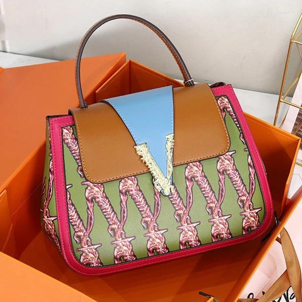 Bolsas de noche 2024 Moda clásica Bolsa de mujer Bolso de diseñador de lujo Estilo europeo Calidad PU Cuero Hombro Retro Messenger