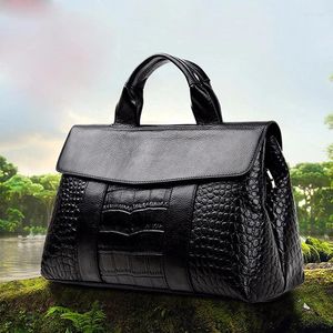 Sacs de soirée 2024 Mode Alligator Femmes Sacs à main Véritable Cuir Véritable Designer européen Épaule Femme Sac à bandoulière