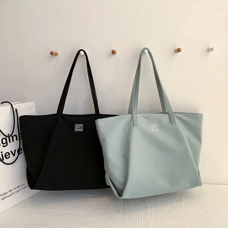 Evening Bags 2024 Fashion Tote Bag Classic Large-capacity Shoulder Women Foldable Travel Waterproof Nylon Casual Ladies Handbags