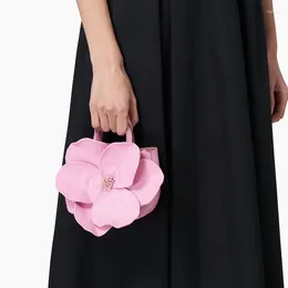 Sacos de noite 2024 feminino saco versão coreana flor criativa bolsa casamento jantar noiva único ombro crossbody cadeia