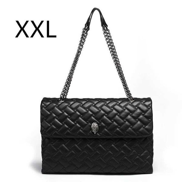 Sacs de soirée 2024 Nouveau Kurt G Sac de luxe pour femme Sac messager avec chaîne en diamant UK London Design Eagle Bird Head Sac à bandoulière Grande capacité