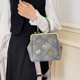 Avondtassen 2024 Top Brand Schouder voor vrouwen Fashion Medal Clip Bag Leuke portemonnees en handtassen Designer Crossbody Luxe satchel