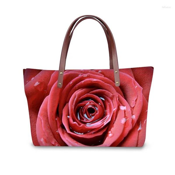 Sacs de soirée 3d imprimés de fleurs sacs à main dames hands de luxe concepteur 2024