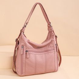 Sacs de soirée Annmouler grande capacité femmes sac à main en cuir Pu sac à bandoulière femme multifonction sac à bandoulière rose sac a main femme 230906