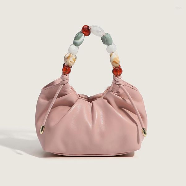 Bolsos de noche Aprxu 2023, bolso de mujer, bolso de mano de verano de gran capacidad, bolso de hombro para mujer, asa de cuentas coloridas