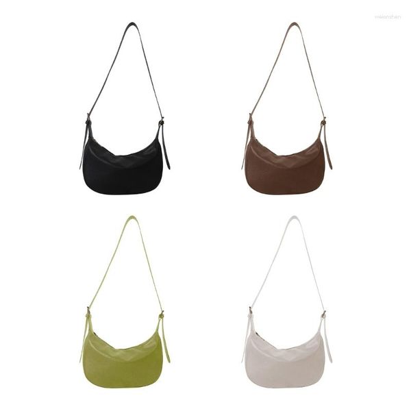 Bolsos de noche Bolso para axila Gran capacidad Crossbody Versátil Negro/Café/Verde/Blanco