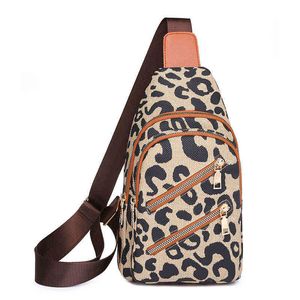 Bolsos de noche Bolsos para mujer Piel con estampado de leopardo Paquete de cofre para mujer Bolsos de honda para mujer Crossbody Hombro impermeable Casual Pu Mensajero de cuero T220922