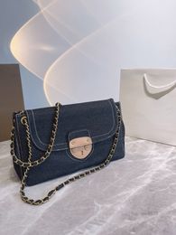 Sacs de soirée sacs épaule femme sous-bras toile Messenger marque denim hobo sac à main deigner fourre-tout portefeuille pour lady 1029Multi