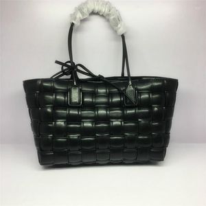 Avondtassen merkontwerp gevoerde geweven handtas faux lederen dames tote dame plaid schoudertas herfst winter portemonnee grote reis