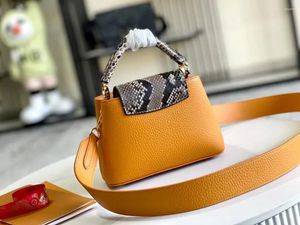 Sacs de soirée Brand Designer Sacs à main pour femmes classiques Classic Lychee Grain Messenger Femmes Luxury Casual Commuter Bag Genuine Leather Crossbody