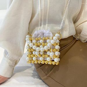 Avondtassen merk Pearl Pearl Women Messenger Bag schattige schouder zomer lippenstift mode handtas ontwerper portemonnee