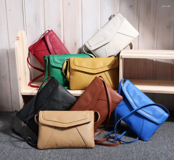 Sacs de soirée par DHL ou Ems 20pcs petit sac messager pour femme enveloppe simple épaule dames cuir PU