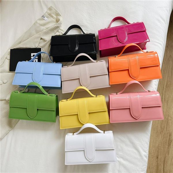 Sacs de soirée Bonbons Couleur Gelée Panier Sac Sacs À Main De Luxe Creux PVC Plage Designer Marques Shopper Pour Femmes 2023 Effacer Sacs À Main Fourre-Tout