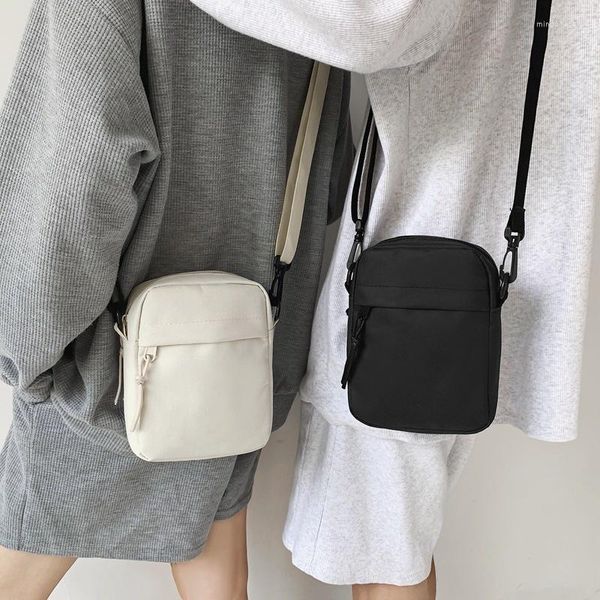 Bolsos de noche, bandolera de lona para mujer, tendencia 2023, bolso de hombro Oxford, bolso de hombro coreano de Color sólido, bolso de compras sencillo para teléfono de estudiante