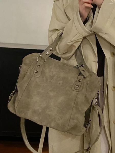 Sacs de soirée Casual Fée Femmes JIAERDI Capacité Vintage Sacs À Main Rétro Grunge Core Fourre-Tout Dames Grand Sac De Luxe Designer Y2k Harajuku