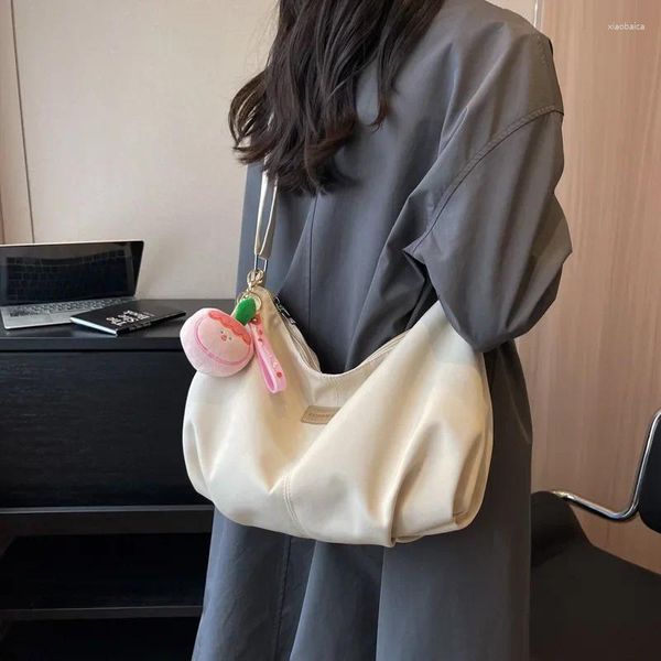 Sacs de soirée Casual Femmes Épaule Bandoulière Sac Japonais Grand Toile Messenger Pour Étudiant 2024 Marque Livre Nylon Sac À Main Satchels