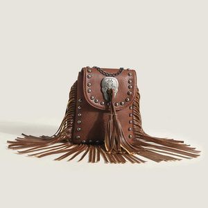 Sacs de soirée Celela Design original Sac à dos Femme Turquoise en relief Fringe Cartable Pochette pour femme Haute capacité Sacs rétro Populaire 2022 T230330