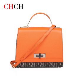 Bolsas de noche CHCH Moda para mujer Retro Luz Diseño de lujo Bolso Oficina de negocios Material de piel de vaca Bolsa cruzada 231218