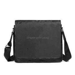 Bolsas de noche Cowe Bolsa para hombre Cuero Shoder Mochila de negocios Crossbody Drop Entrega Lage Accesorios Dhjhn