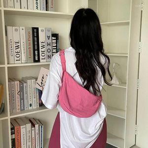 Sacs de soirée Crossbody for Women Fashion Fashion Casual Shopping Student Sling Bag 2024 Couleur solide toute épaule féminine assortie