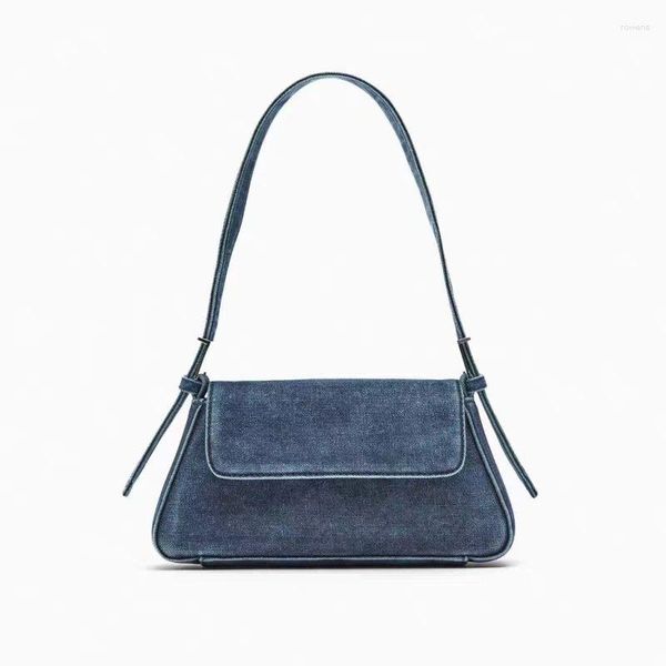 Sacs de soirée Sac en toile en denim pour femmes 2023 Fashion minoritaire Design de haute qualité décontracté épaule des aisselles