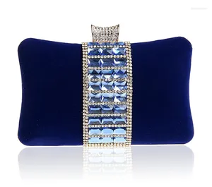 Avondtassen Design Blue Toes Party Bag Fashion Women's Wallet Style Chain Handtas Handtas Banquet Mini Mujer Bolso 7238