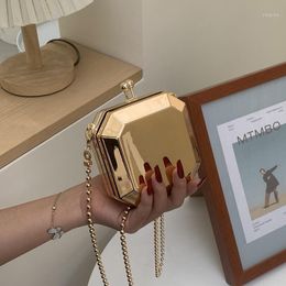 Avondtassen Designer merken kleine doos handtassen luxe mini tas dames crossbody 2023 ketens sling schouder voor clip bageevening