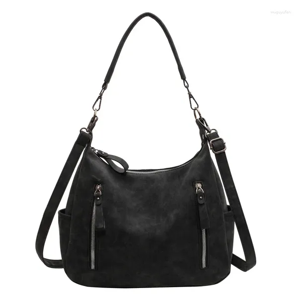 Sacs de soirée Designer Dull Polish Cuir Bandoulière pour femmes 2024 Sac de luxe Sacs à main Mode Femme Fourre-tout Messenger Sac