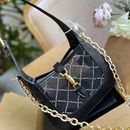 Avondtassen Designer Tote Bag Beroemde mode Jackie1961 Leer Black Diamond Pouch Dames Handtassen Luxe Dames Schouder Crossbody