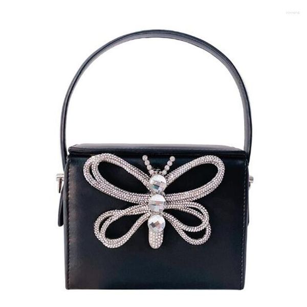 Bolsos de noche Diamond Butterfly Box Party Monederos y bolsos de mano para mujer Designer Chic Wedding Clutch Bag Mujer Cadena Hombro