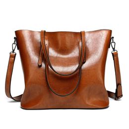 Avondtassen DIDA BEER Merk Dames Lederen Handtassen Dame Grote Tote Bag Vrouwelijke Pu Schoudertas Bolsas Femininas Sac A Main Bruin Bucke246E