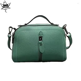 Sacs de soirée Drop Mint Green Color Valm Sac authentique Vache en cuir de vache Vow Women's Sac à main All-Match Quality Female de qualité de luxe