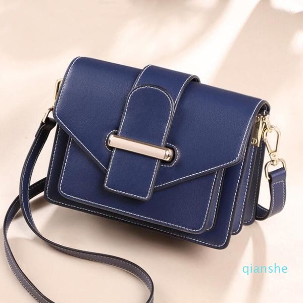 Bolsos de noche Marca de fábrica Mujeres Bolso de hombro de cuero genuino Bolso de diseñador de lujo Señoras Crossbody Estilo europeo