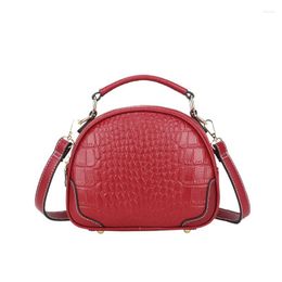 Avondtassen Mode Alligator Dames Handtassen Echt leer Dames Schouder Vrouwelijke Echte Cirkel Crossbody Tas