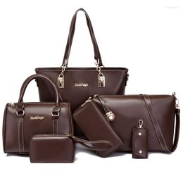 Avondtassen Modemerk dameshandtassen 6-delige set Moedertas Hoge kwaliteit schoudertas Grote capaciteit Messenger Purse