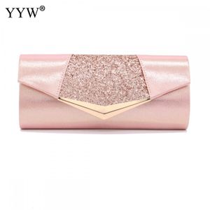 Bolsos de noche Moda Crystal Lentejuelas Bolso de embrague para las mujeres 2023 Fiesta Boda Embragues Monedero Mujer Rosa Plata Carteras Lujo Prom 230926