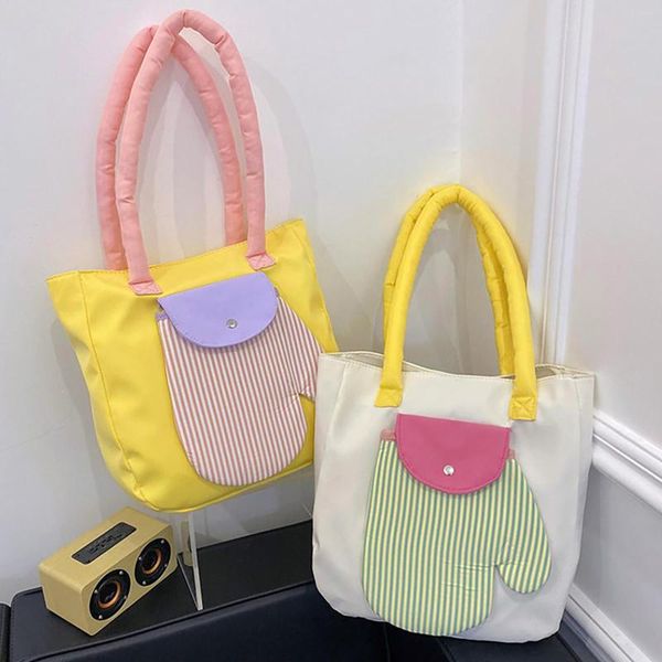 Sacs de soirée Mode Mignon Sac à bandoulière Multi Couche Gants colorés Toile légère Casual Trajet Étudiant Quotidien