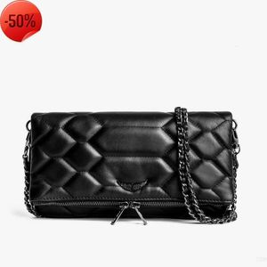 Sacs de soirée Mode Cuir véritable Designer de luxe Zadig Voltaire Sacs à bandoulière Totes Pochette Rock Swing Your Wings Sac Femmes Hommes Gym Cross Body Sac à main Clut6